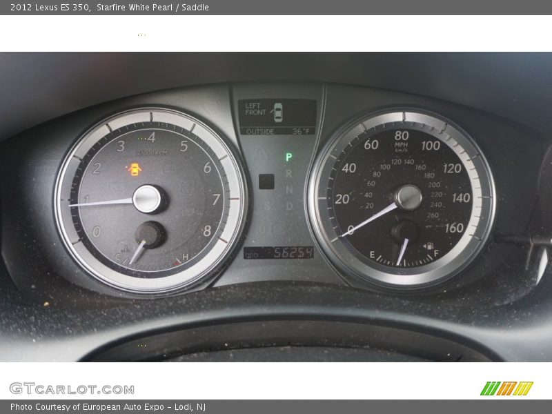 Starfire White Pearl / Saddle 2012 Lexus ES 350