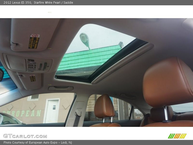 Starfire White Pearl / Saddle 2012 Lexus ES 350