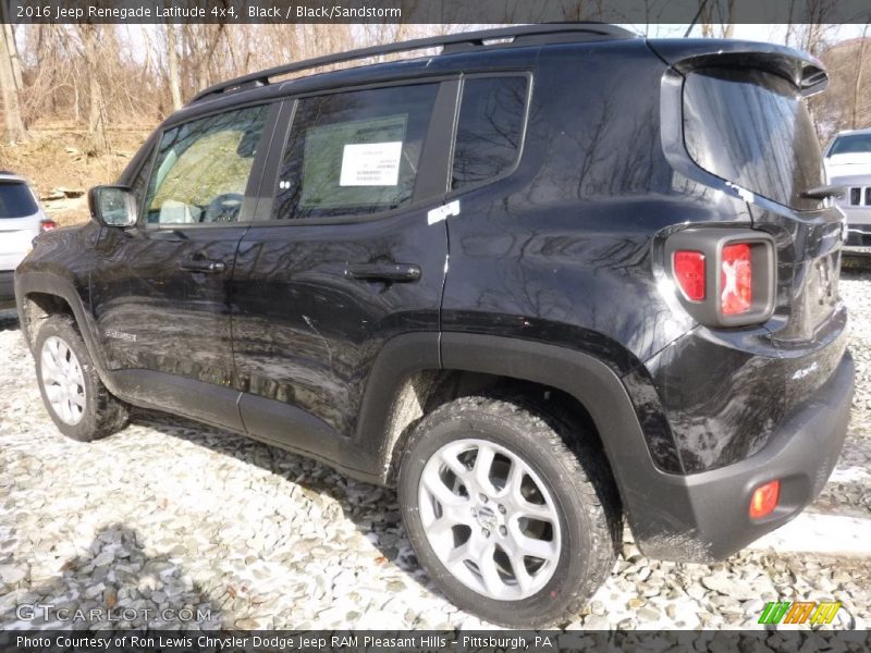 Black / Black/Sandstorm 2016 Jeep Renegade Latitude 4x4