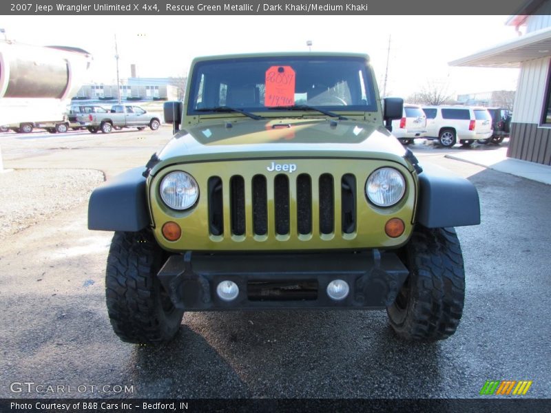 Rescue Green Metallic / Dark Khaki/Medium Khaki 2007 Jeep Wrangler Unlimited X 4x4