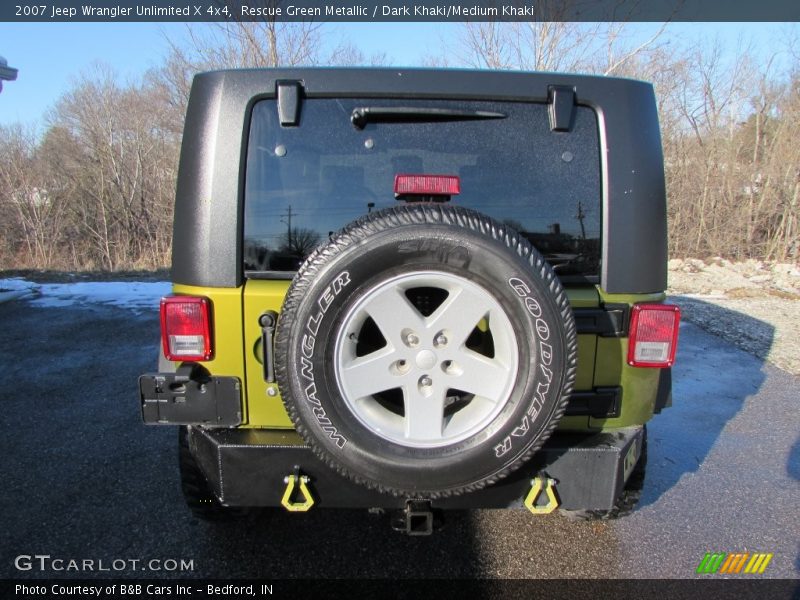 Rescue Green Metallic / Dark Khaki/Medium Khaki 2007 Jeep Wrangler Unlimited X 4x4