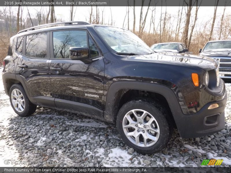 Black / Black/Sandstorm 2016 Jeep Renegade Latitude 4x4