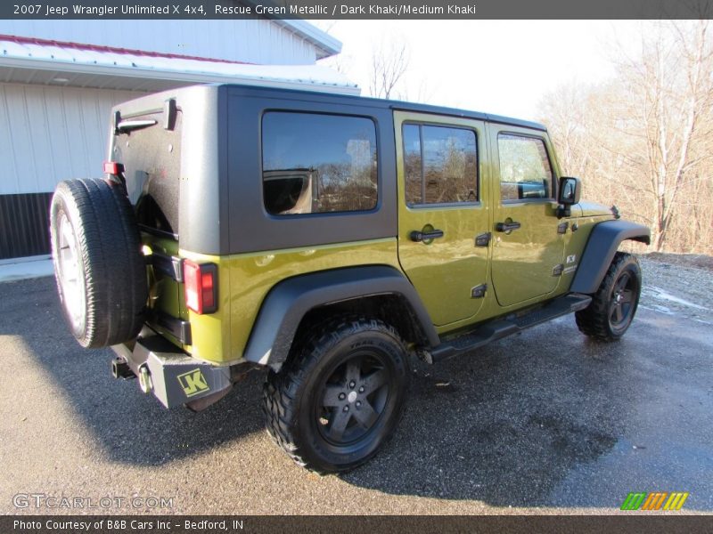 Rescue Green Metallic / Dark Khaki/Medium Khaki 2007 Jeep Wrangler Unlimited X 4x4