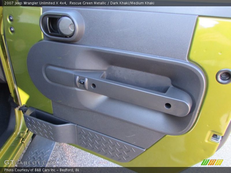 Rescue Green Metallic / Dark Khaki/Medium Khaki 2007 Jeep Wrangler Unlimited X 4x4