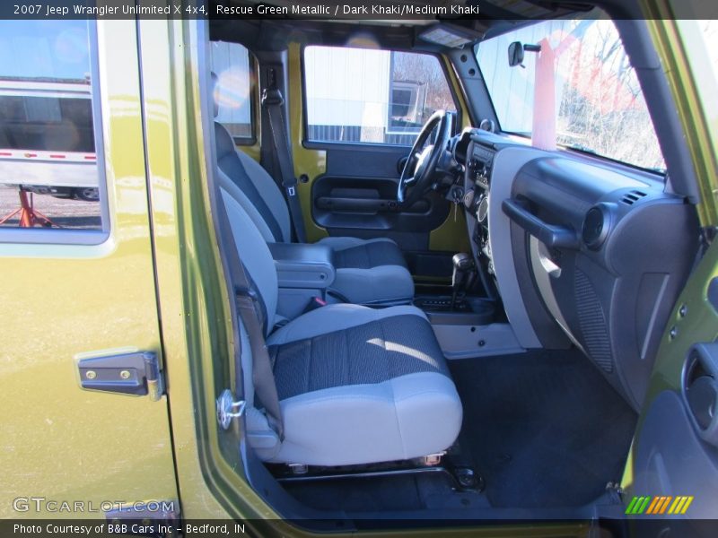 Rescue Green Metallic / Dark Khaki/Medium Khaki 2007 Jeep Wrangler Unlimited X 4x4