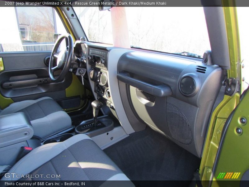 Rescue Green Metallic / Dark Khaki/Medium Khaki 2007 Jeep Wrangler Unlimited X 4x4