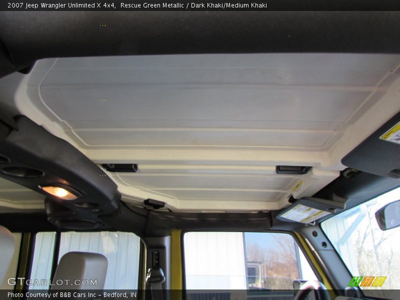 Rescue Green Metallic / Dark Khaki/Medium Khaki 2007 Jeep Wrangler Unlimited X 4x4