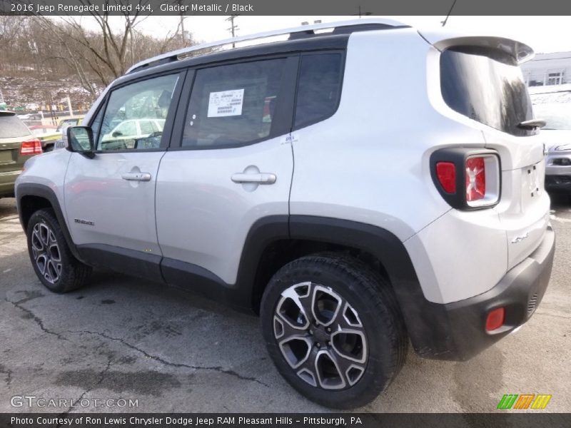 Glacier Metallic / Black 2016 Jeep Renegade Limited 4x4