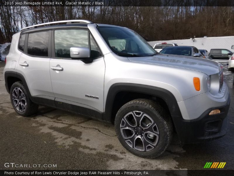 Glacier Metallic / Black 2016 Jeep Renegade Limited 4x4