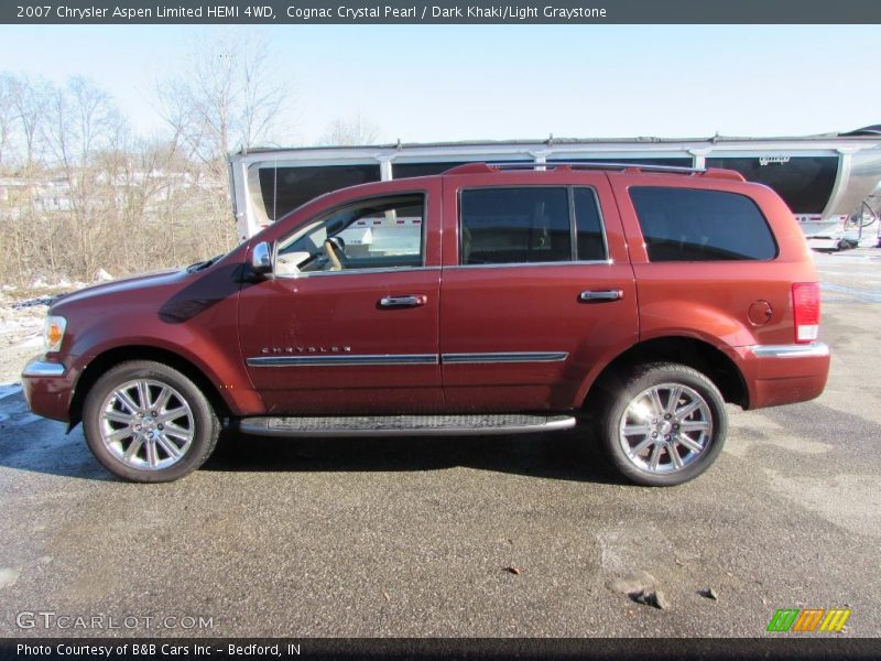 Cognac Crystal Pearl / Dark Khaki/Light Graystone 2007 Chrysler Aspen Limited HEMI 4WD