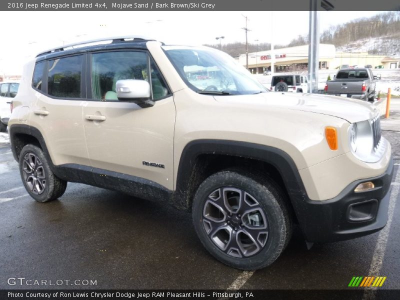 Mojave Sand / Bark Brown/Ski Grey 2016 Jeep Renegade Limited 4x4