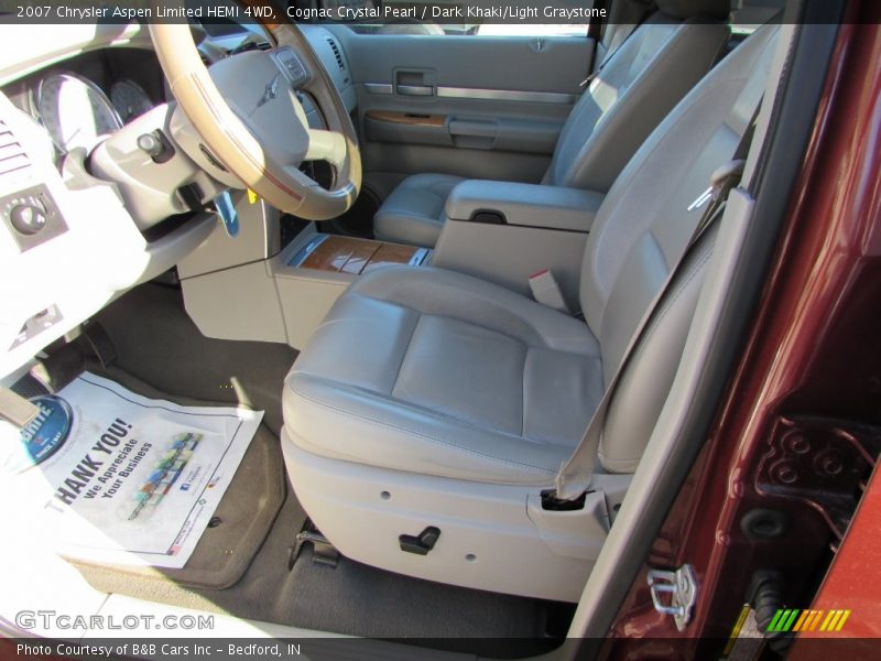 Cognac Crystal Pearl / Dark Khaki/Light Graystone 2007 Chrysler Aspen Limited HEMI 4WD