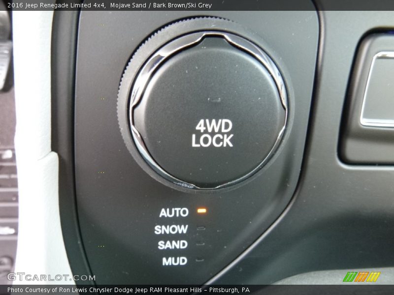 Mojave Sand / Bark Brown/Ski Grey 2016 Jeep Renegade Limited 4x4