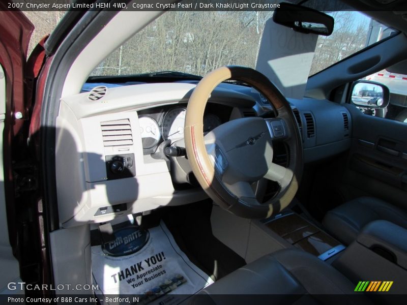 Cognac Crystal Pearl / Dark Khaki/Light Graystone 2007 Chrysler Aspen Limited HEMI 4WD