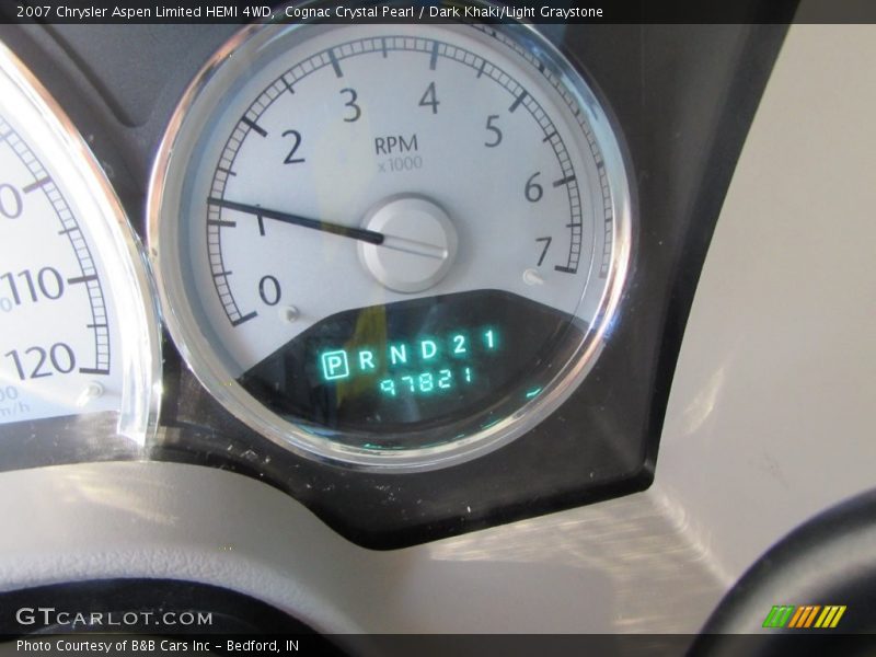 Cognac Crystal Pearl / Dark Khaki/Light Graystone 2007 Chrysler Aspen Limited HEMI 4WD
