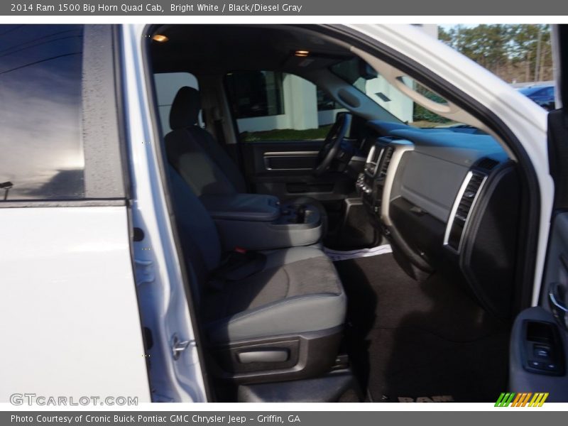 Bright White / Black/Diesel Gray 2014 Ram 1500 Big Horn Quad Cab