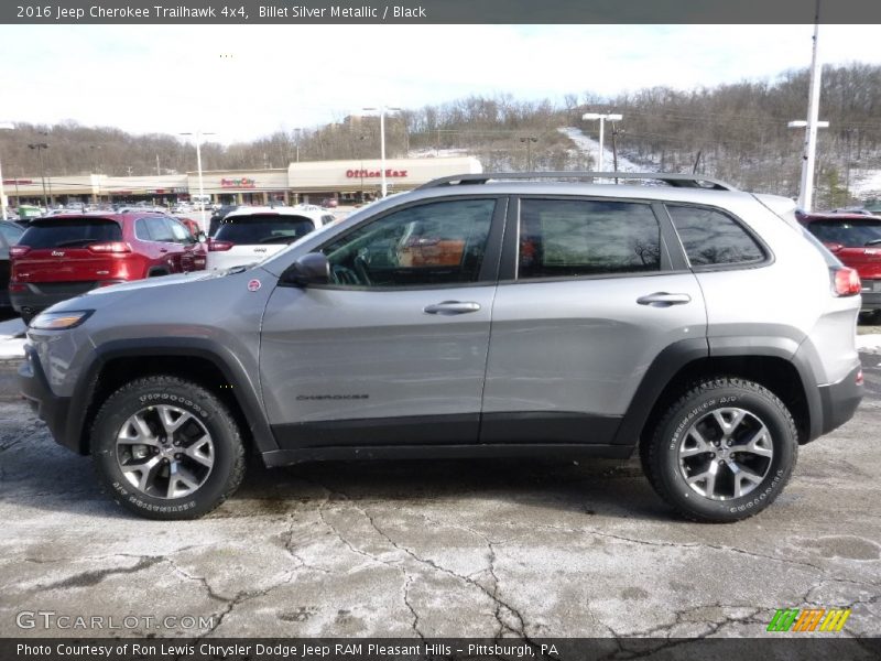 Billet Silver Metallic / Black 2016 Jeep Cherokee Trailhawk 4x4