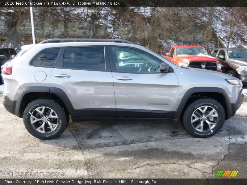 Billet Silver Metallic / Black 2016 Jeep Cherokee Trailhawk 4x4