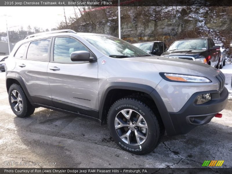 Billet Silver Metallic / Black 2016 Jeep Cherokee Trailhawk 4x4