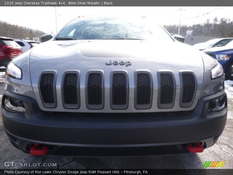 Billet Silver Metallic / Black 2016 Jeep Cherokee Trailhawk 4x4