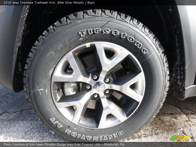 Billet Silver Metallic / Black 2016 Jeep Cherokee Trailhawk 4x4