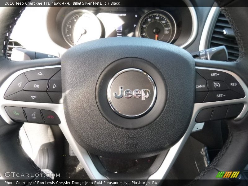 Billet Silver Metallic / Black 2016 Jeep Cherokee Trailhawk 4x4