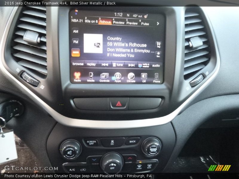 Billet Silver Metallic / Black 2016 Jeep Cherokee Trailhawk 4x4