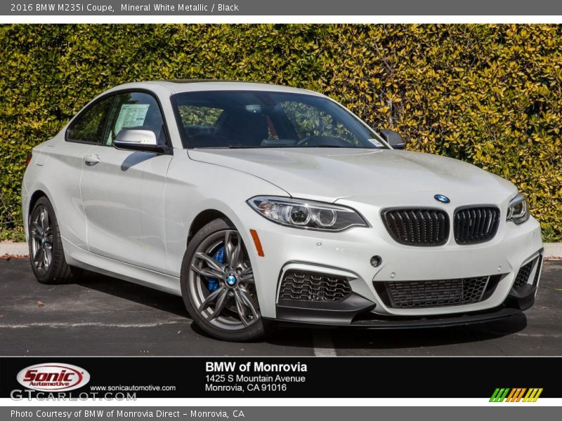 Mineral White Metallic / Black 2016 BMW M235i Coupe