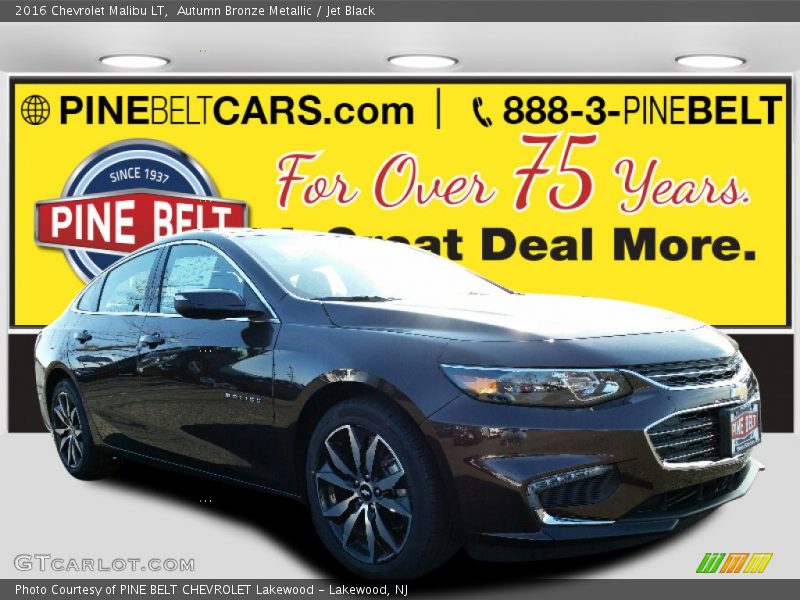 Autumn Bronze Metallic / Jet Black 2016 Chevrolet Malibu LT