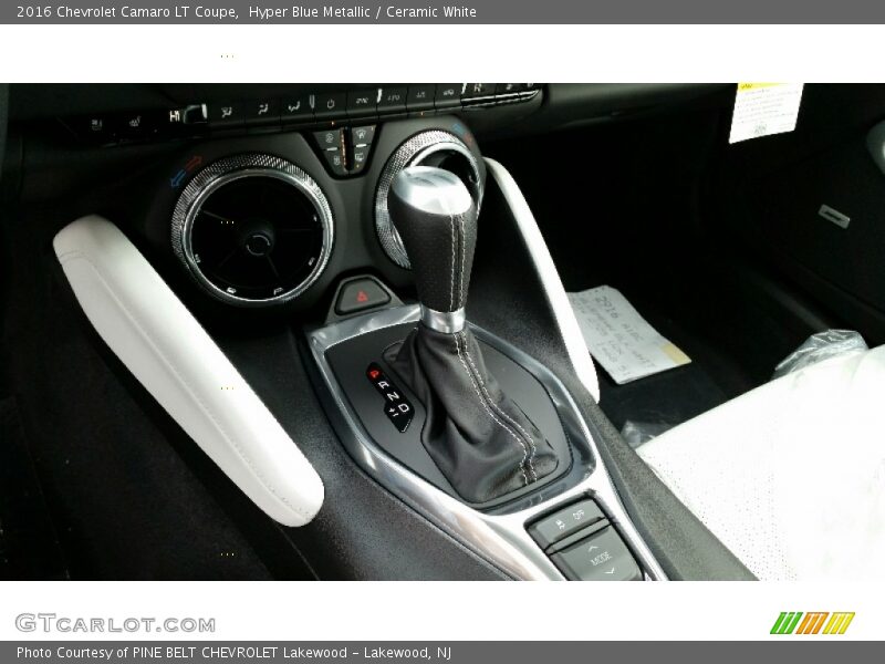 Hyper Blue Metallic / Ceramic White 2016 Chevrolet Camaro LT Coupe