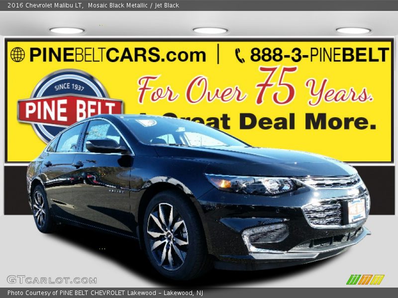 Mosaic Black Metallic / Jet Black 2016 Chevrolet Malibu LT