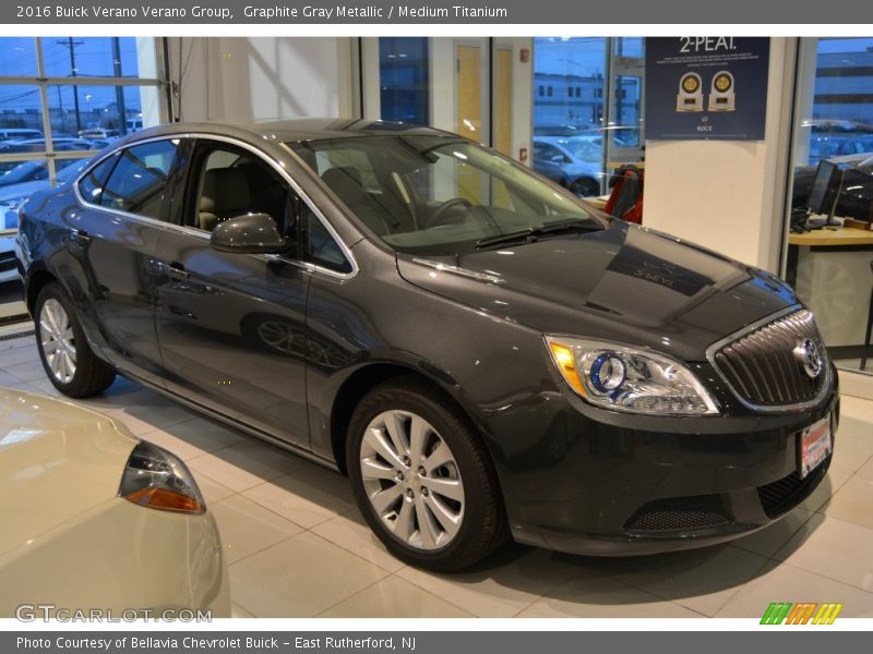 Graphite Gray Metallic / Medium Titanium 2016 Buick Verano Verano Group