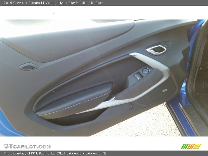 Hyper Blue Metallic / Jet Black 2016 Chevrolet Camaro LT Coupe