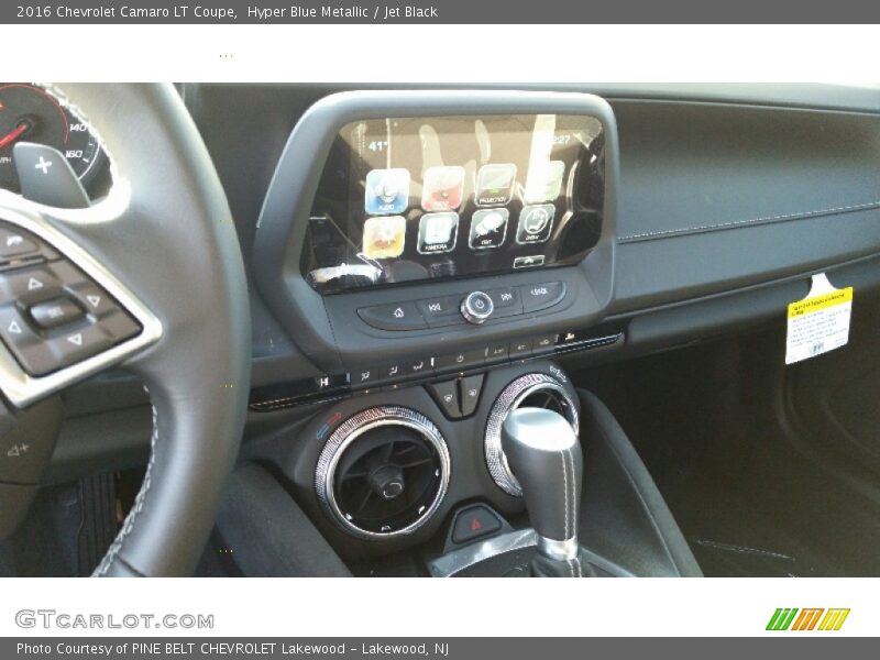 Hyper Blue Metallic / Jet Black 2016 Chevrolet Camaro LT Coupe