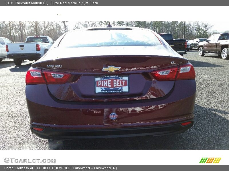 Butte Red Metallic / Jet Black 2016 Chevrolet Malibu LT