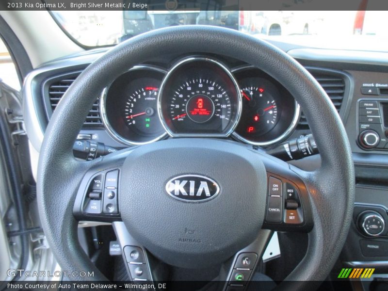 Bright Silver Metallic / Beige 2013 Kia Optima LX