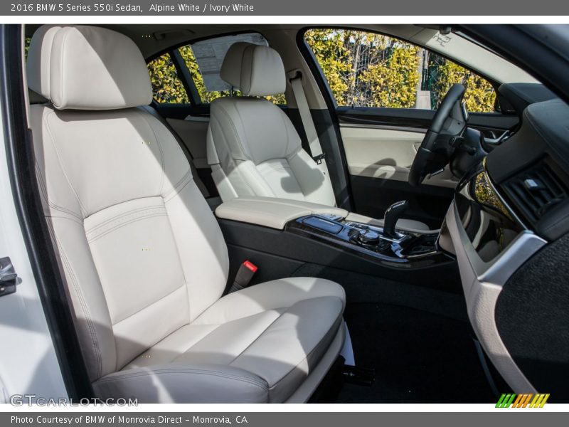 Front Seat of 2016 5 Series 550i Sedan