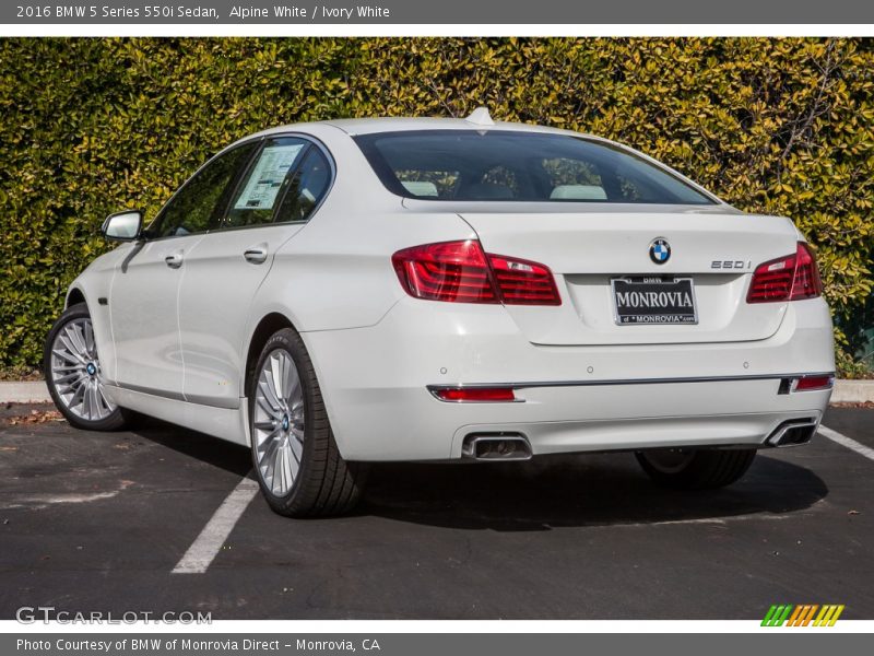 Alpine White / Ivory White 2016 BMW 5 Series 550i Sedan