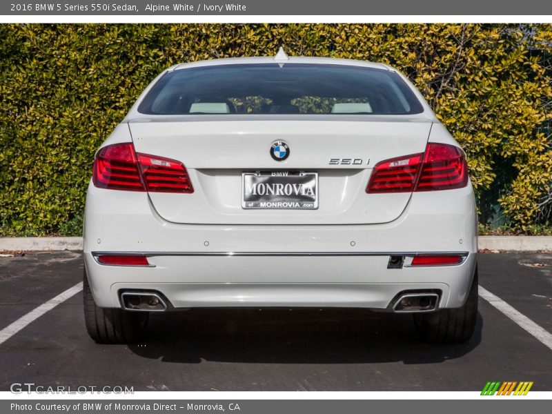 Alpine White / Ivory White 2016 BMW 5 Series 550i Sedan