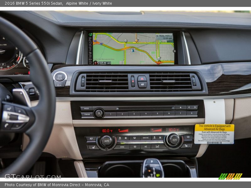 Alpine White / Ivory White 2016 BMW 5 Series 550i Sedan