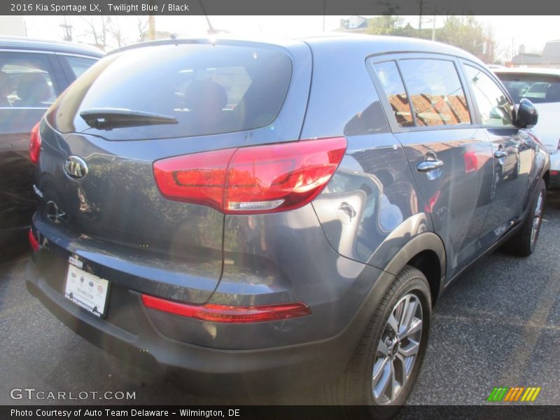 Twilight Blue / Black 2016 Kia Sportage LX