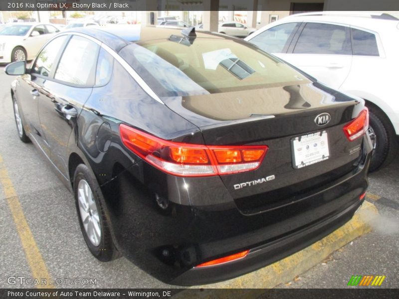 Ebony Black / Black 2016 Kia Optima LX