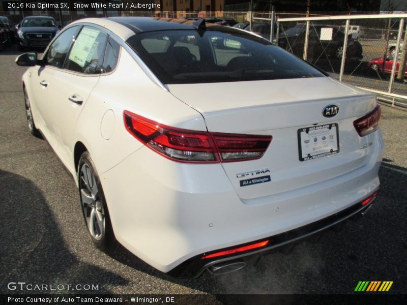 Snow White Pearl / Aubergine 2016 Kia Optima SX