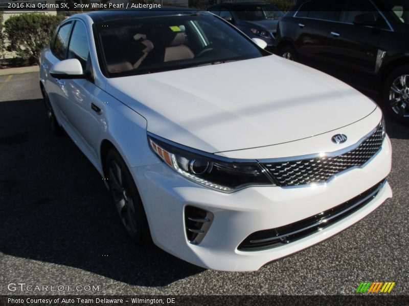 Snow White Pearl / Aubergine 2016 Kia Optima SX