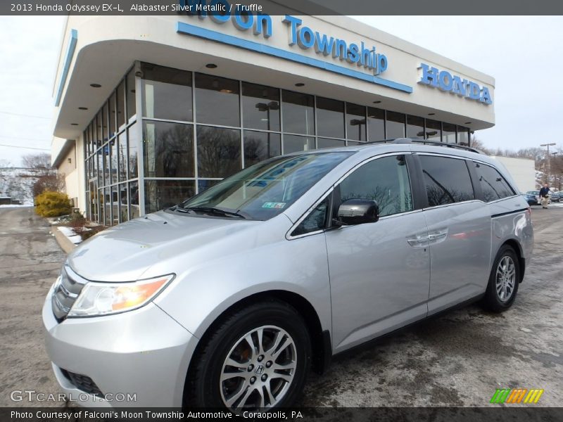 Alabaster Silver Metallic / Truffle 2013 Honda Odyssey EX-L