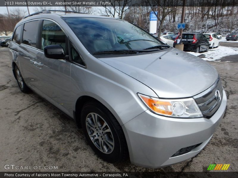 Alabaster Silver Metallic / Truffle 2013 Honda Odyssey EX-L