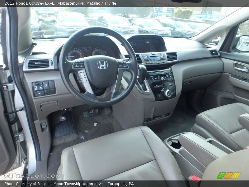 Alabaster Silver Metallic / Truffle 2013 Honda Odyssey EX-L
