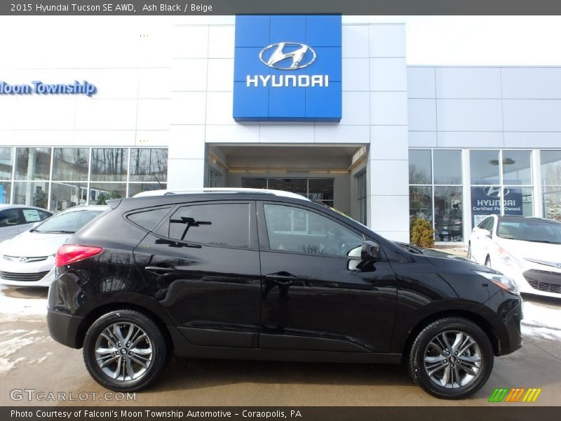 Ash Black / Beige 2015 Hyundai Tucson SE AWD