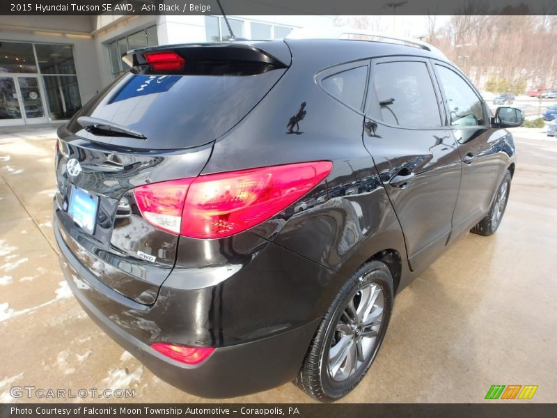 Ash Black / Beige 2015 Hyundai Tucson SE AWD