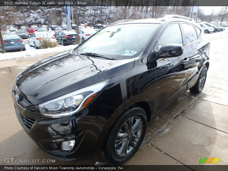 Ash Black / Beige 2015 Hyundai Tucson SE AWD